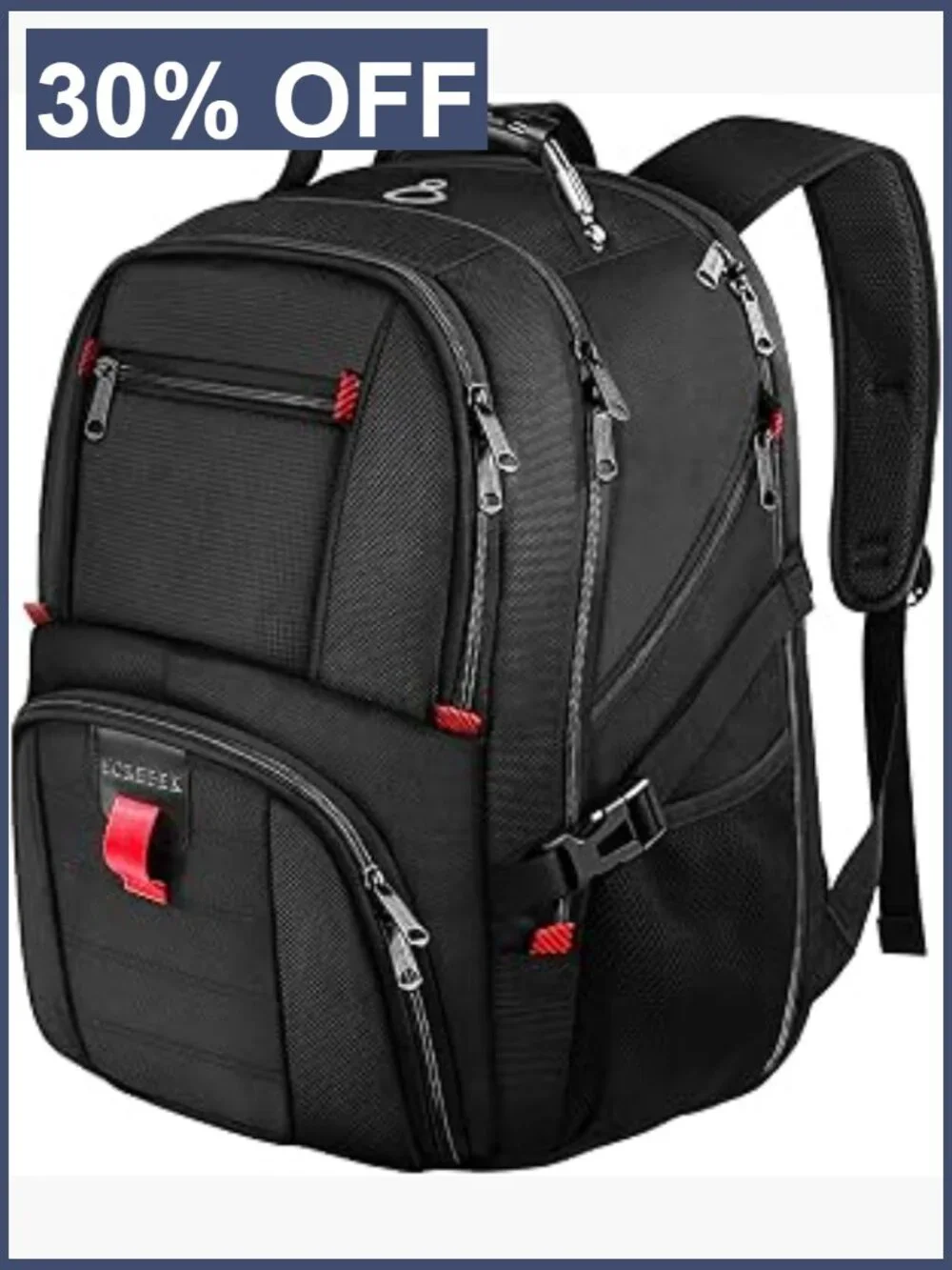 Water Resistant Laptop Backpack, TSA Friendly Carry On for Men